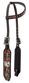 Showman  'Royal Flush' One Ear Headstall and Breast Collar Set #2